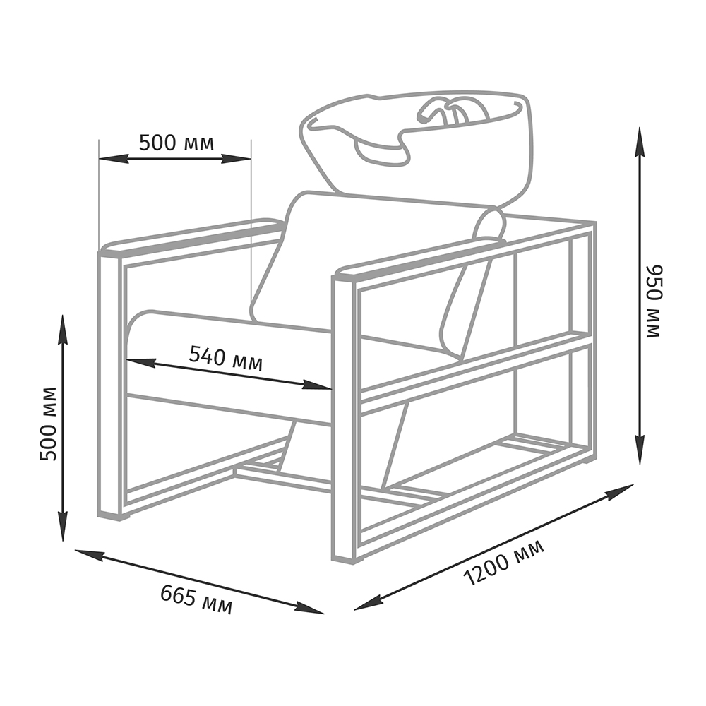 Комплект Дуглас (кресло + мойка)