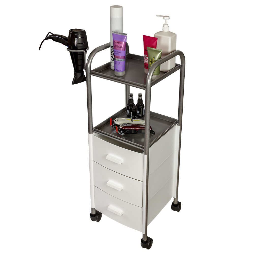 Тележка парикмахерская Глорис-09, белый