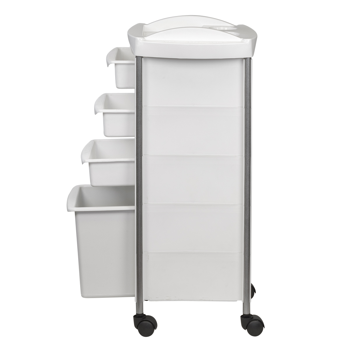 Тележка парикмахерская М-03 box, белый