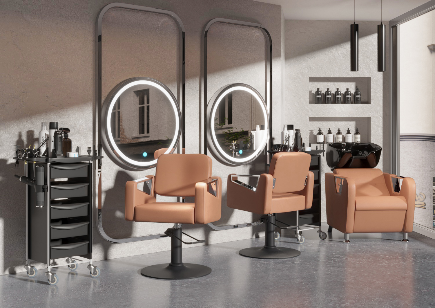 Тележка парикмахерская Т-30 черный