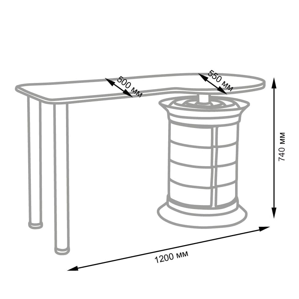 Маникюрный стол GiroCo Elite Plus