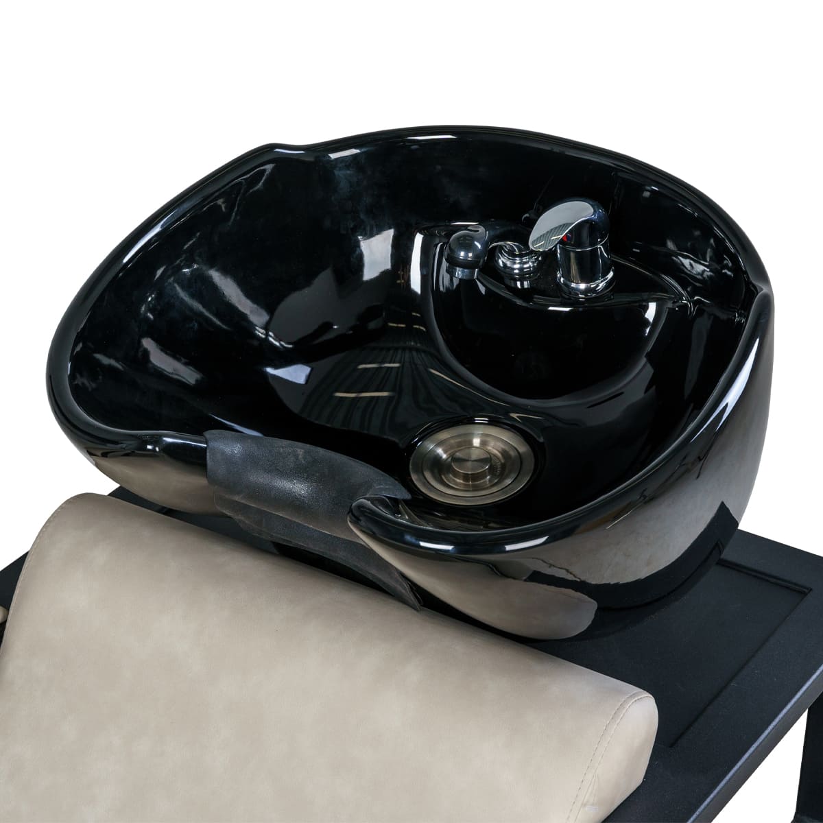 Парикмахерская мойка Дуглас на белом каркасе