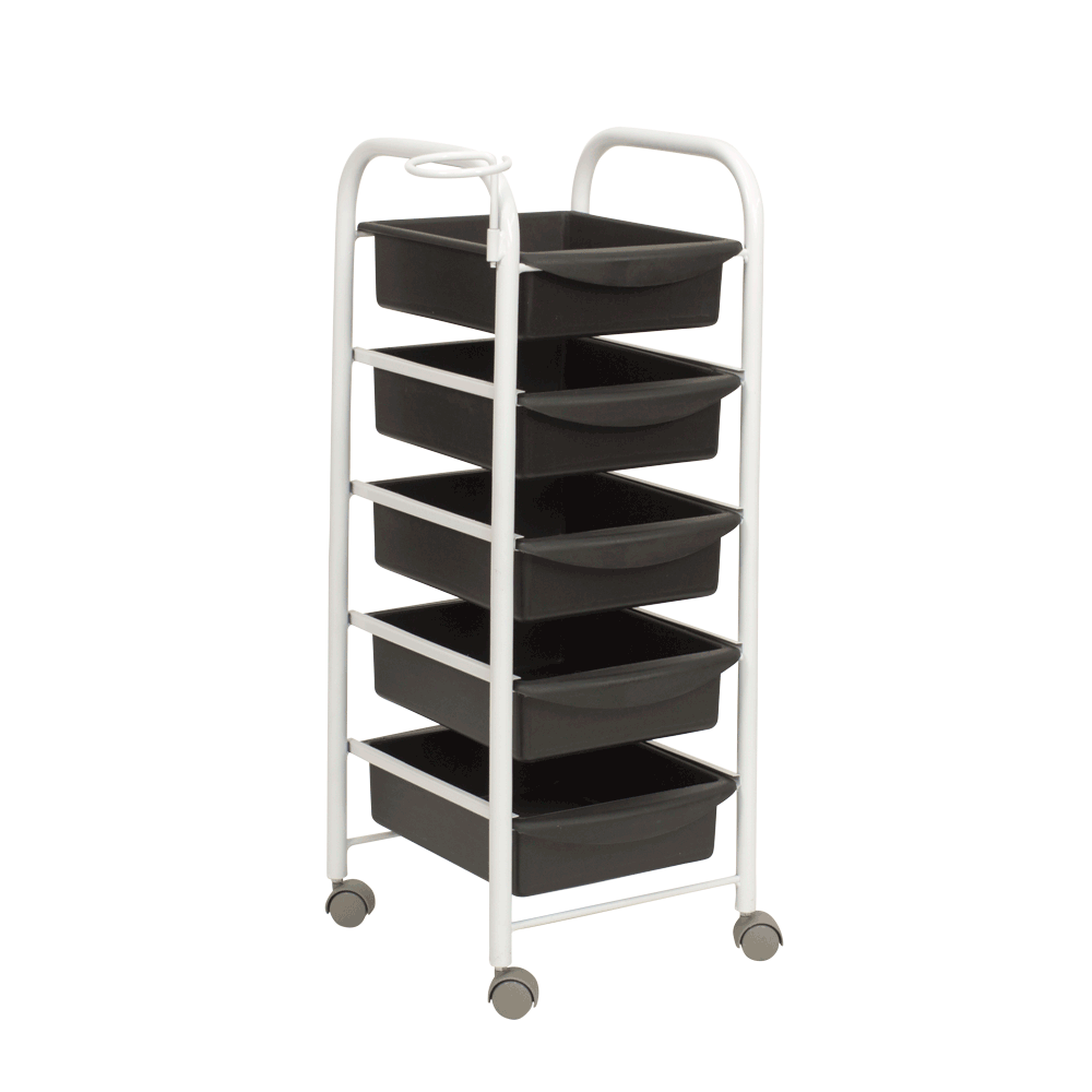 Тележка парикмахерская М-01, каркас белый