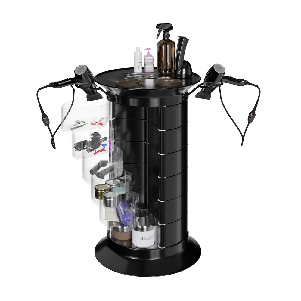 Парикмахерская тележка GiroCo Doble Plus, черный