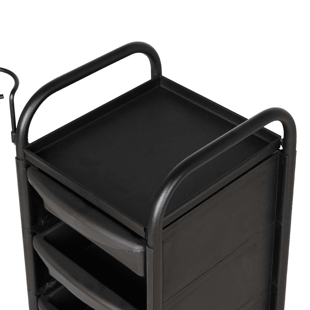 Тележка парикмахерская М-02, каркас черный