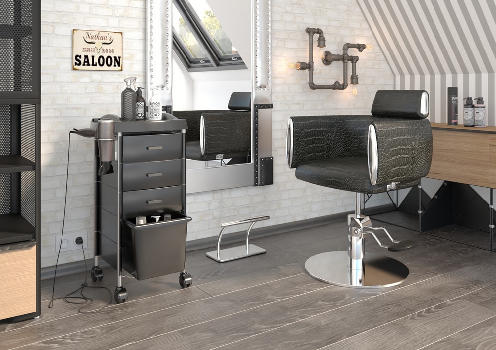 Тележка парикмахерская Глорис-03 box, черный