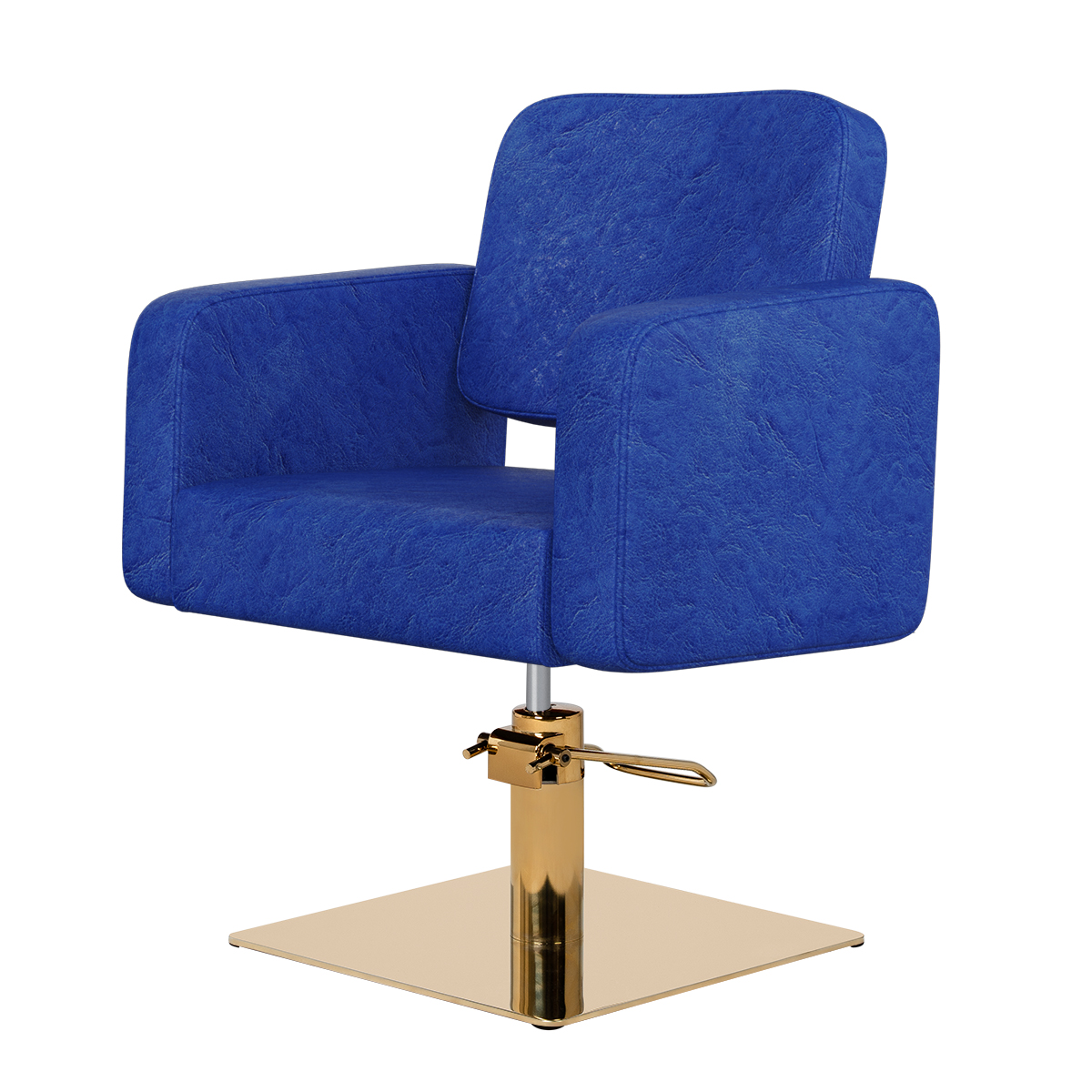 Парикмахерское кресло Одри, основание круг золото