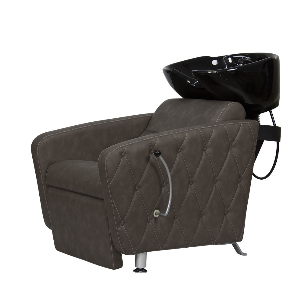 Парикмахерская мойка МД-123 с регулировкой ножной части, прострочкой и утяжкой