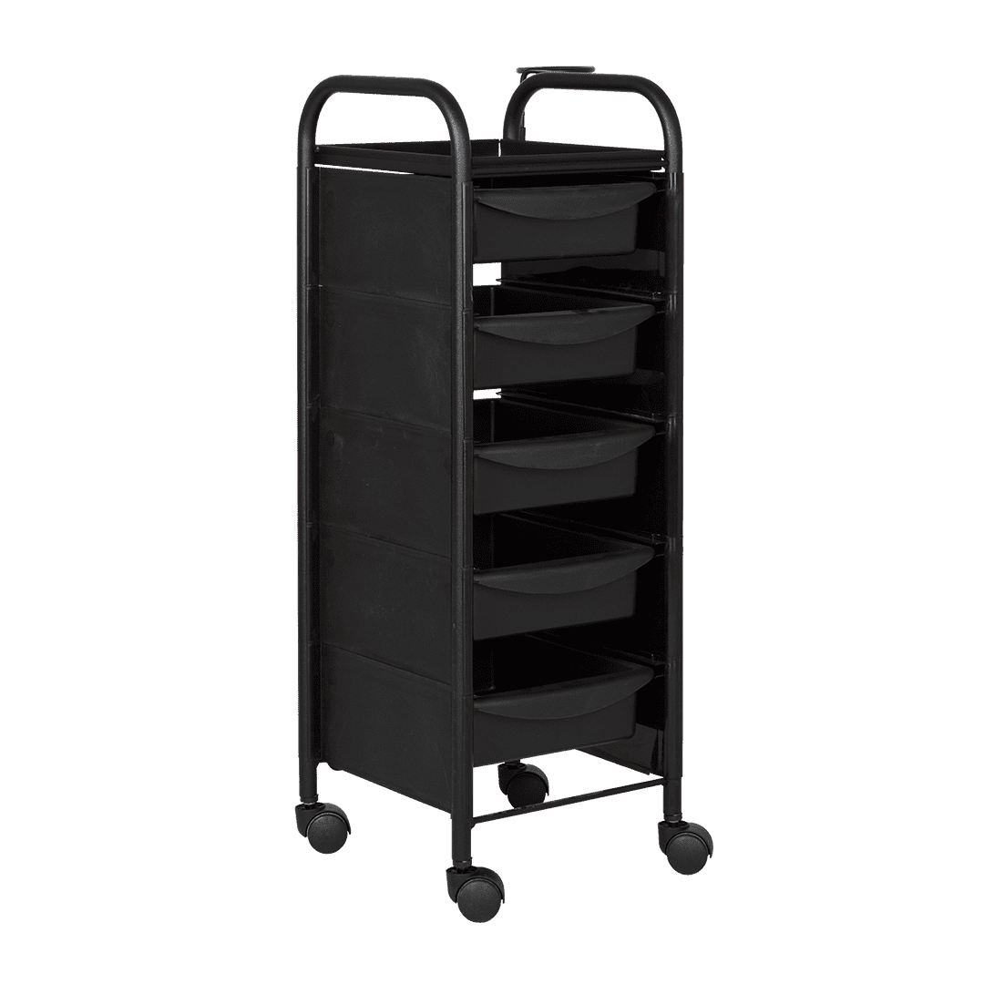 Тележка парикмахерская М-02, каркас черный