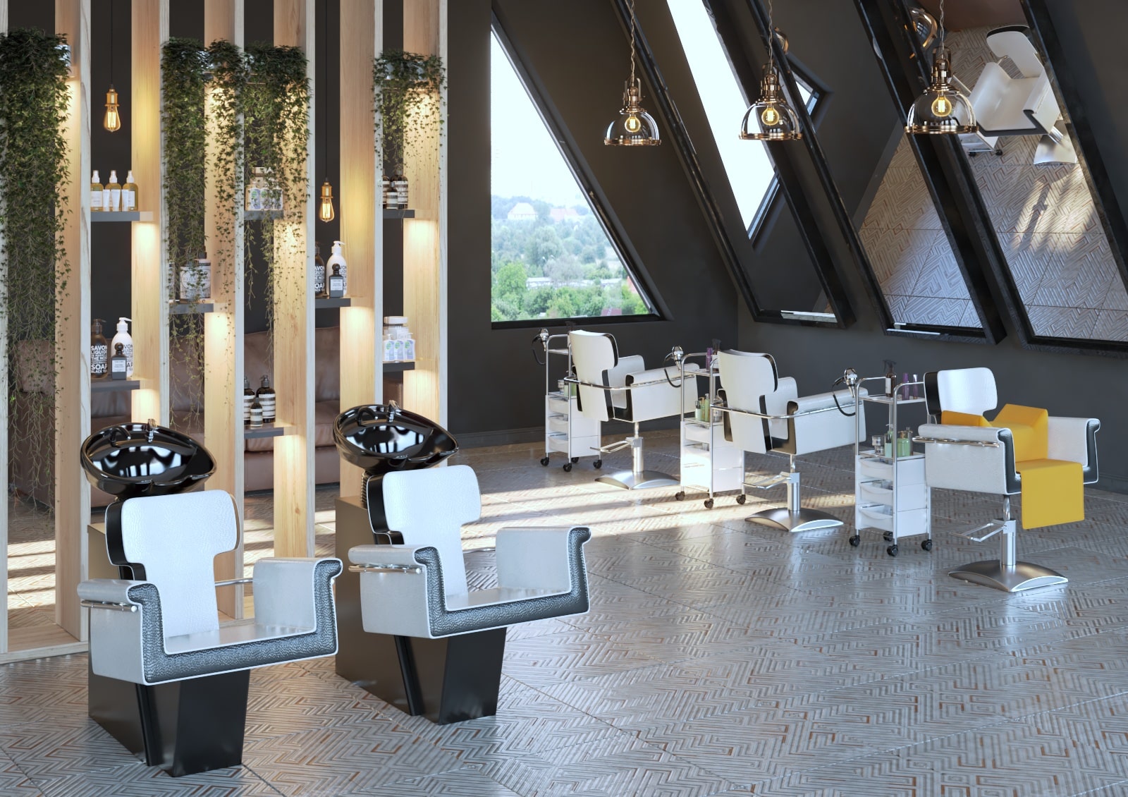 Тележка парикмахерская М-09, белый