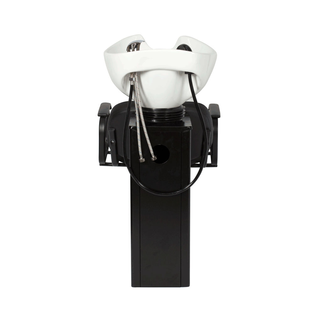 Парикмахерская мойка ЕЛЕНА с креслом КОНТАКТ Серебристый