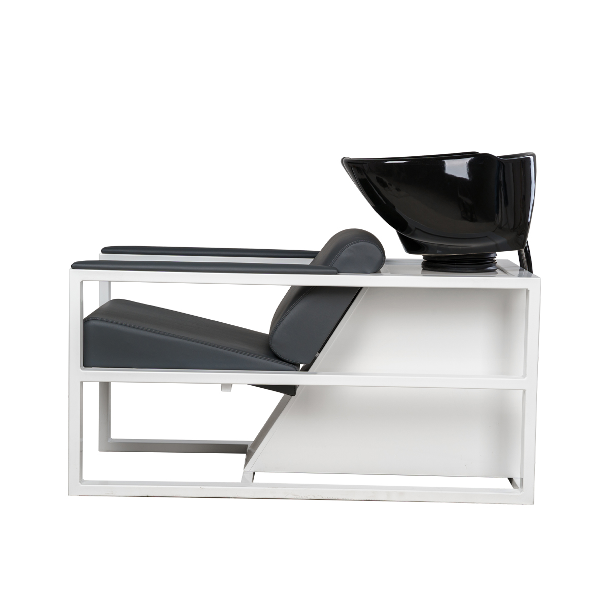 Парикмахерская мойка Дуглас на белом каркасе