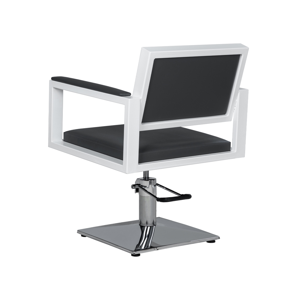 Парикмахерское кресло Дуглас на белом каркасе