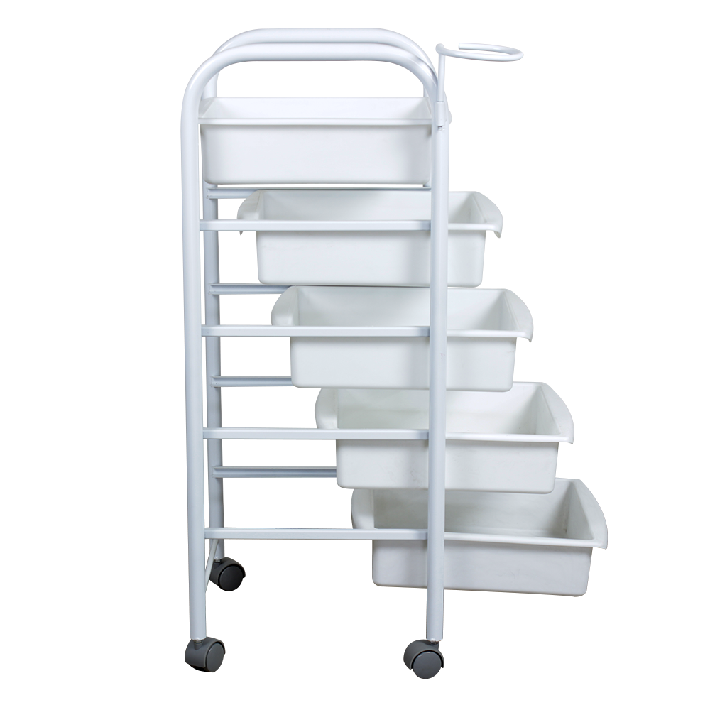 Тележка парикмахерская М-01, каркас белый