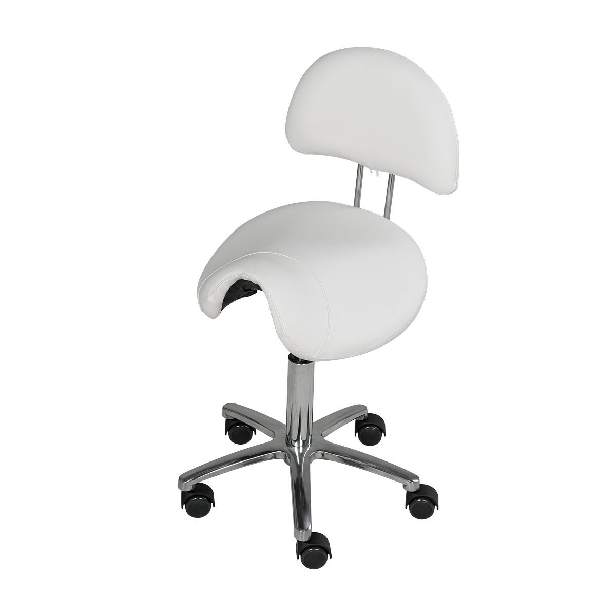 Стул-седло со спинкой МД-901А Белый