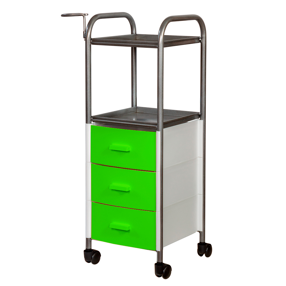 Тележка парикмахерская Глорис-09, салатовый