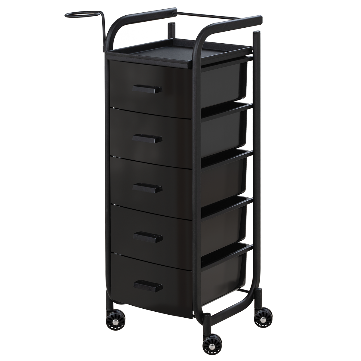 Парикмахерская тележка Арт, чёрный каркас