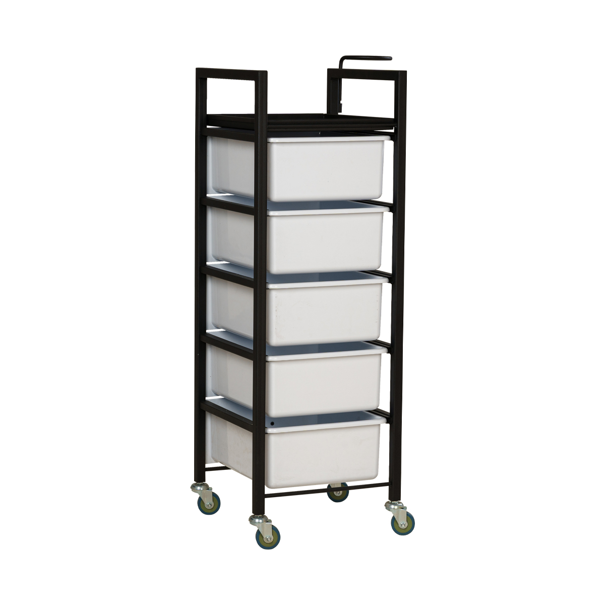 Парикмахерская тележка Дуглас, чёрный каркас