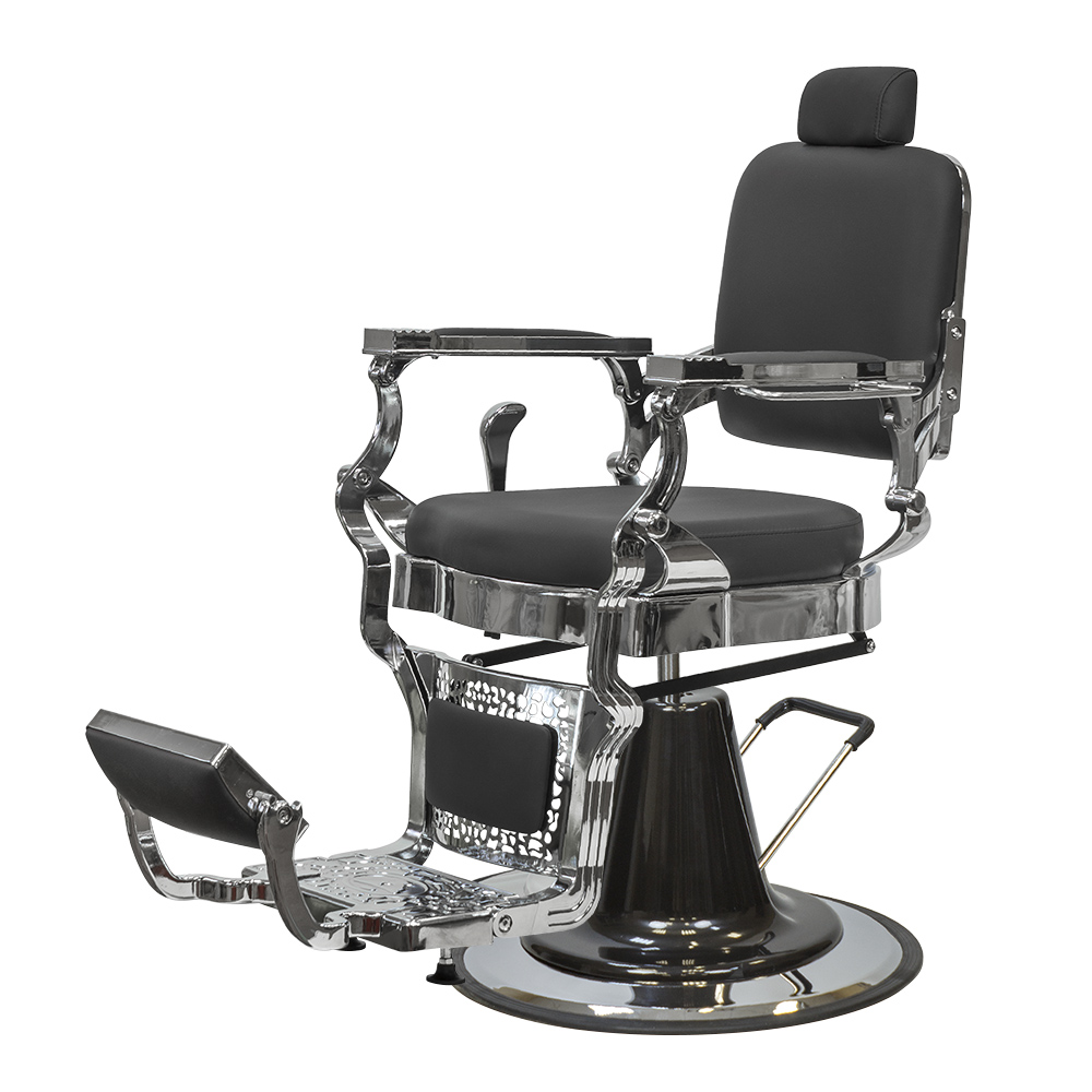 Кресло мужское барбер Стэнфорд черный матовый