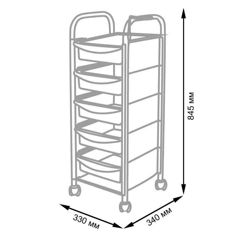 Тележка парикмахерская М-01