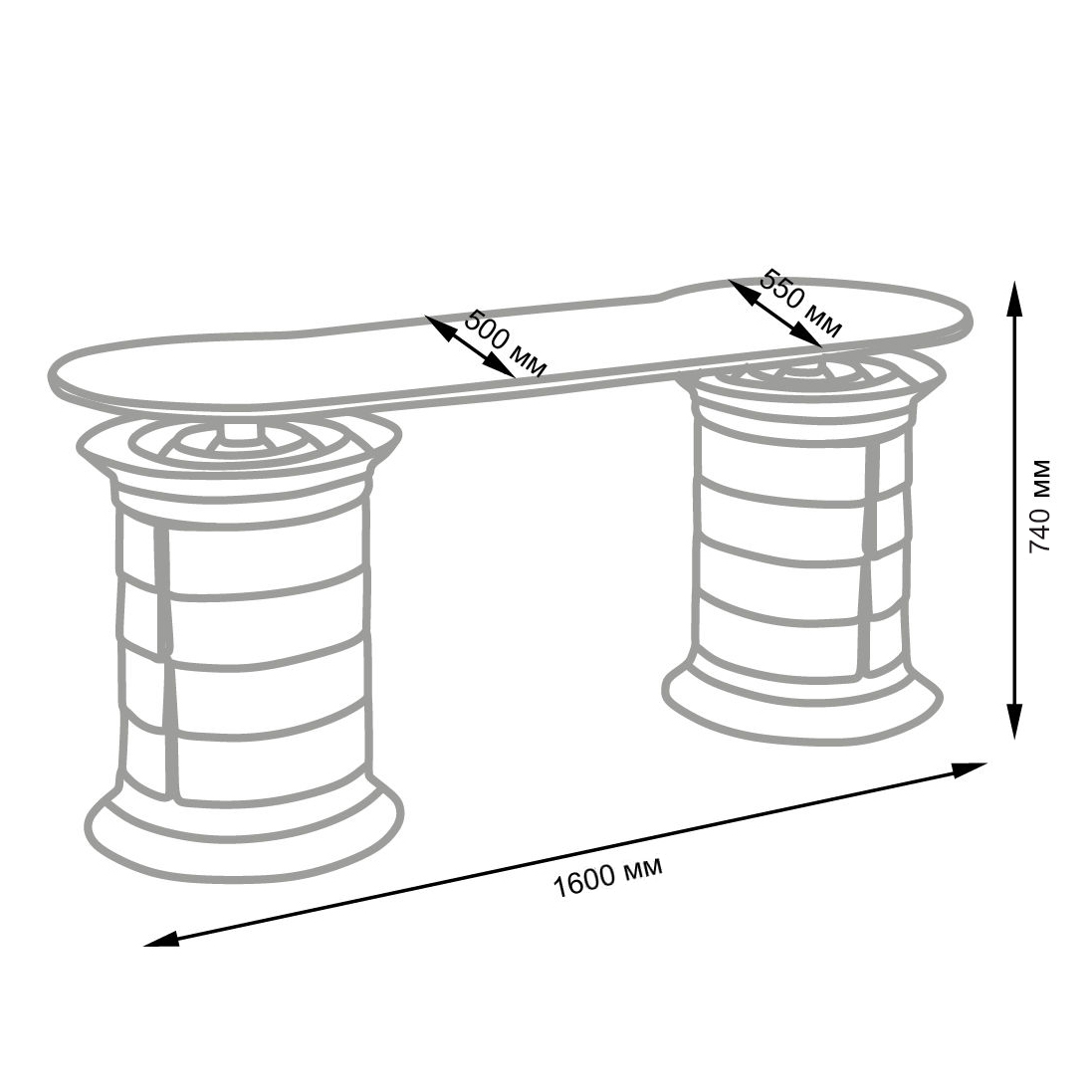 Маникюрный стол GiroCo Grande Plus
