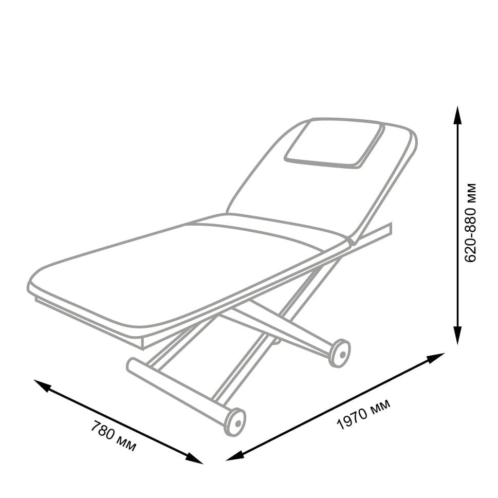 Косметологическая кушетка МД-3329 Белый