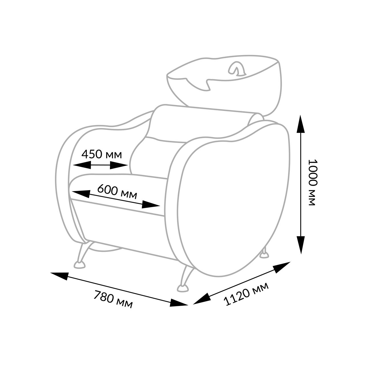 Парикмахерская мойка Жаклин