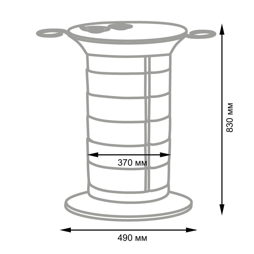 Парикмахерская тележка GiroCo Doble Plus, белый