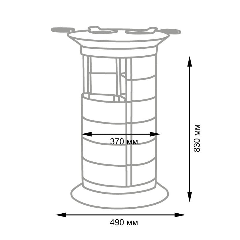 Парикмахерская тележка GiroCo Ofelia Plus, белый