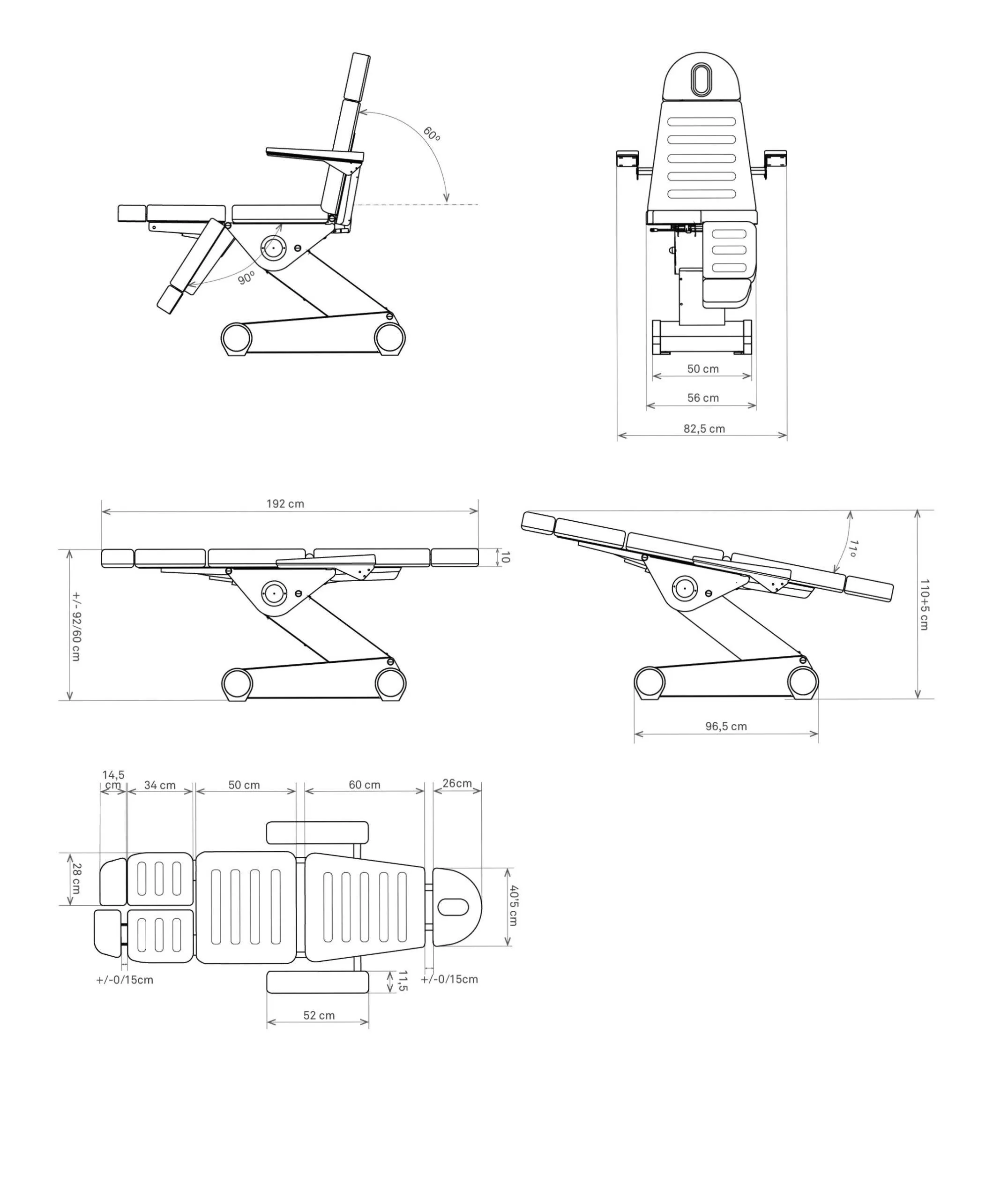 ПЕДИКЮРНОЕ КРЕСЛО P155 EL PRINCIPE