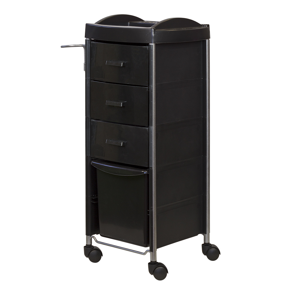 Тележка парикмахерская Глорис-03 box, черный