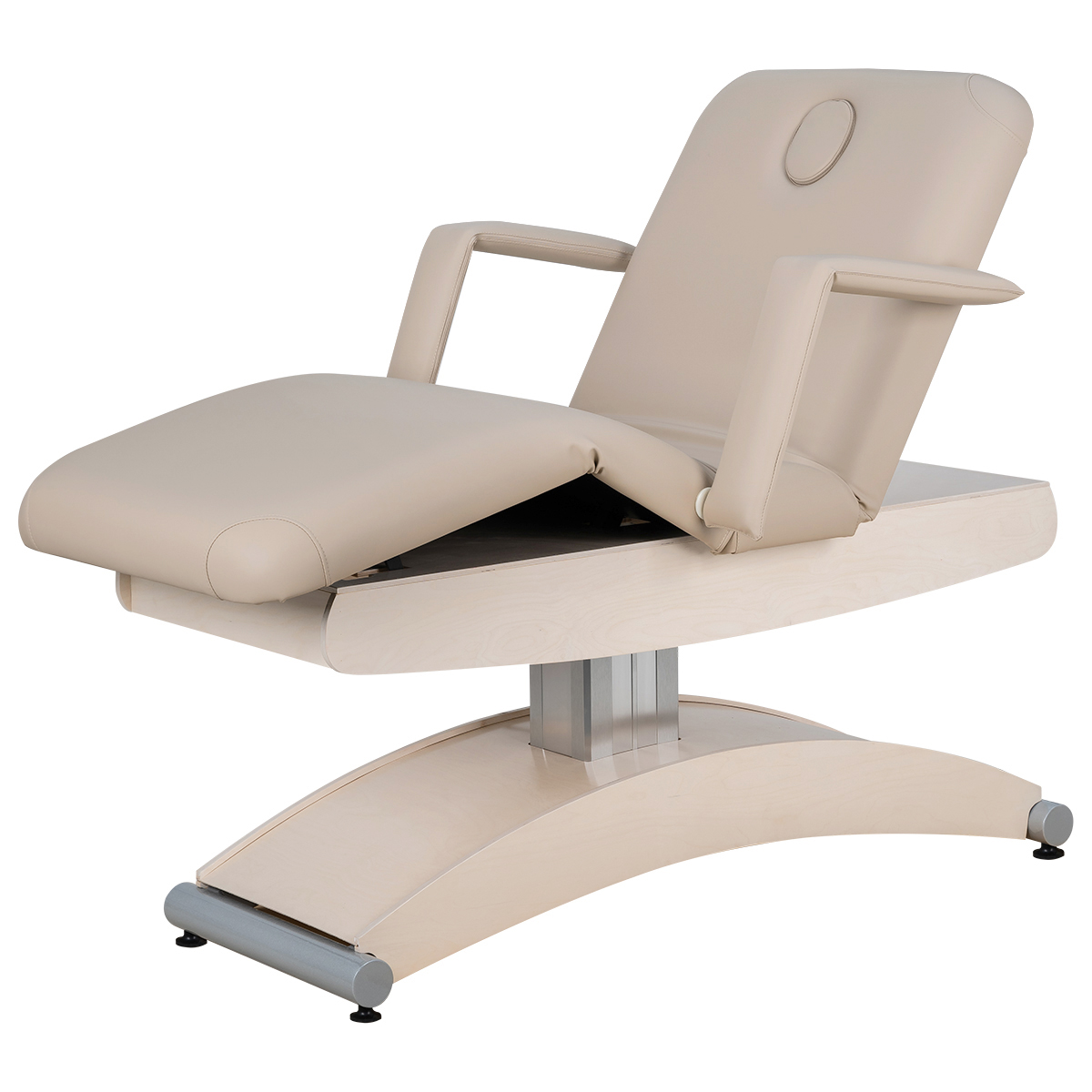 СПА кушетка Аврора, светлый каркас, 3 мотора