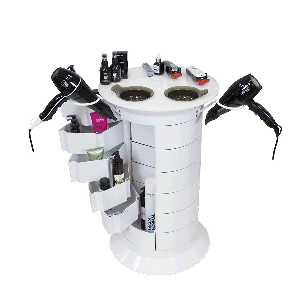 Парикмахерская тележка GiroCo Doble, белый