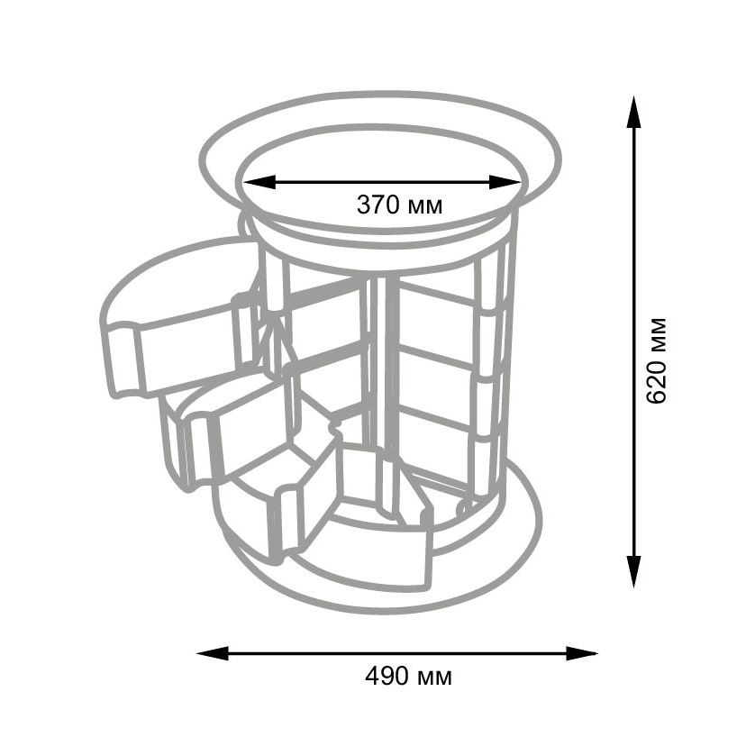 Маникюрно-педикюрная тележка GiroCo Sofi