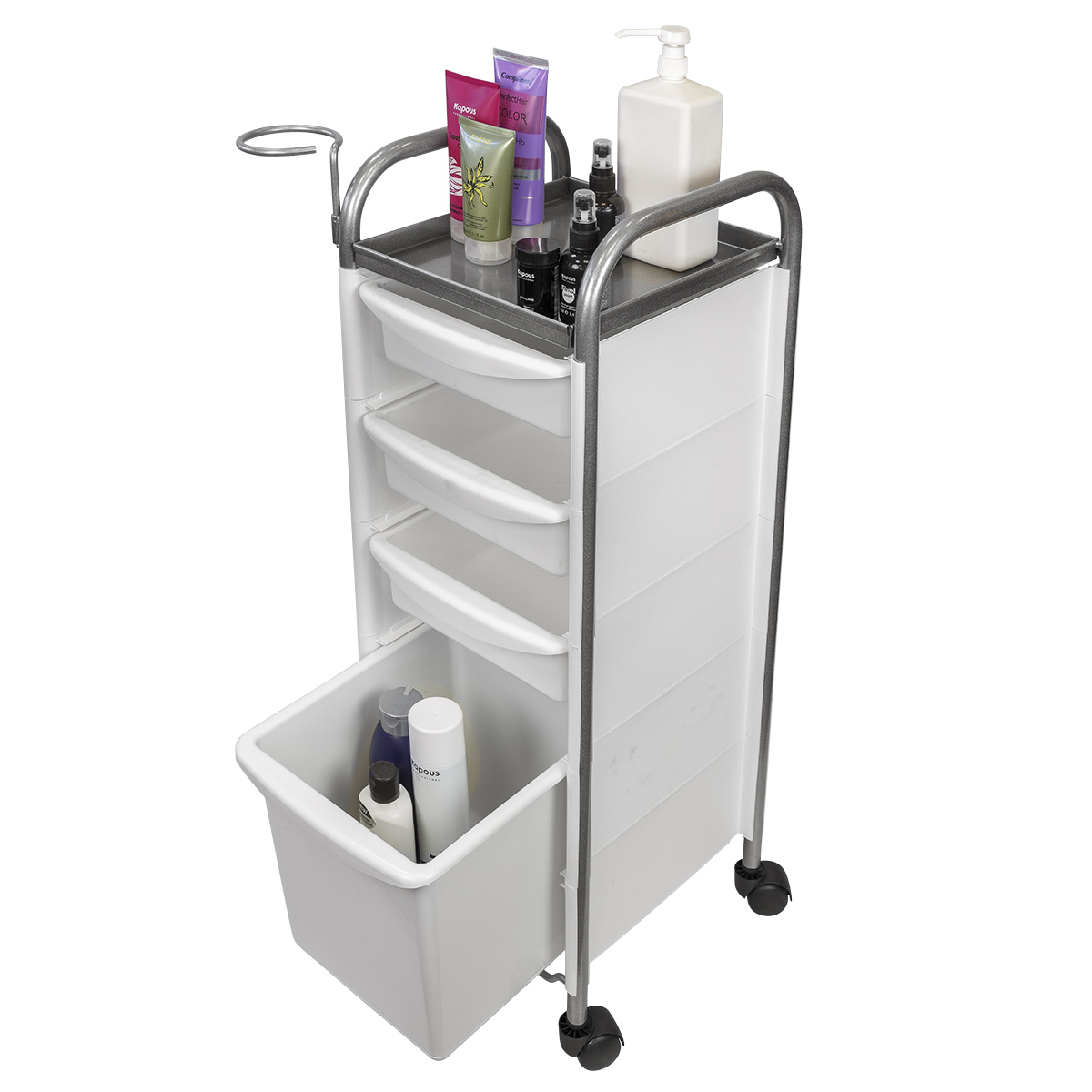 Тележка парикмахерская М-02 box, черный