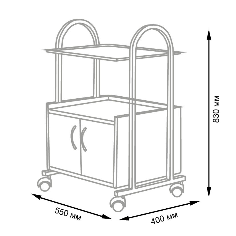 Косметологическая тележка МД-103